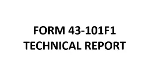 Standards of Disclosure for Mineral Projects (NI 43-101®)